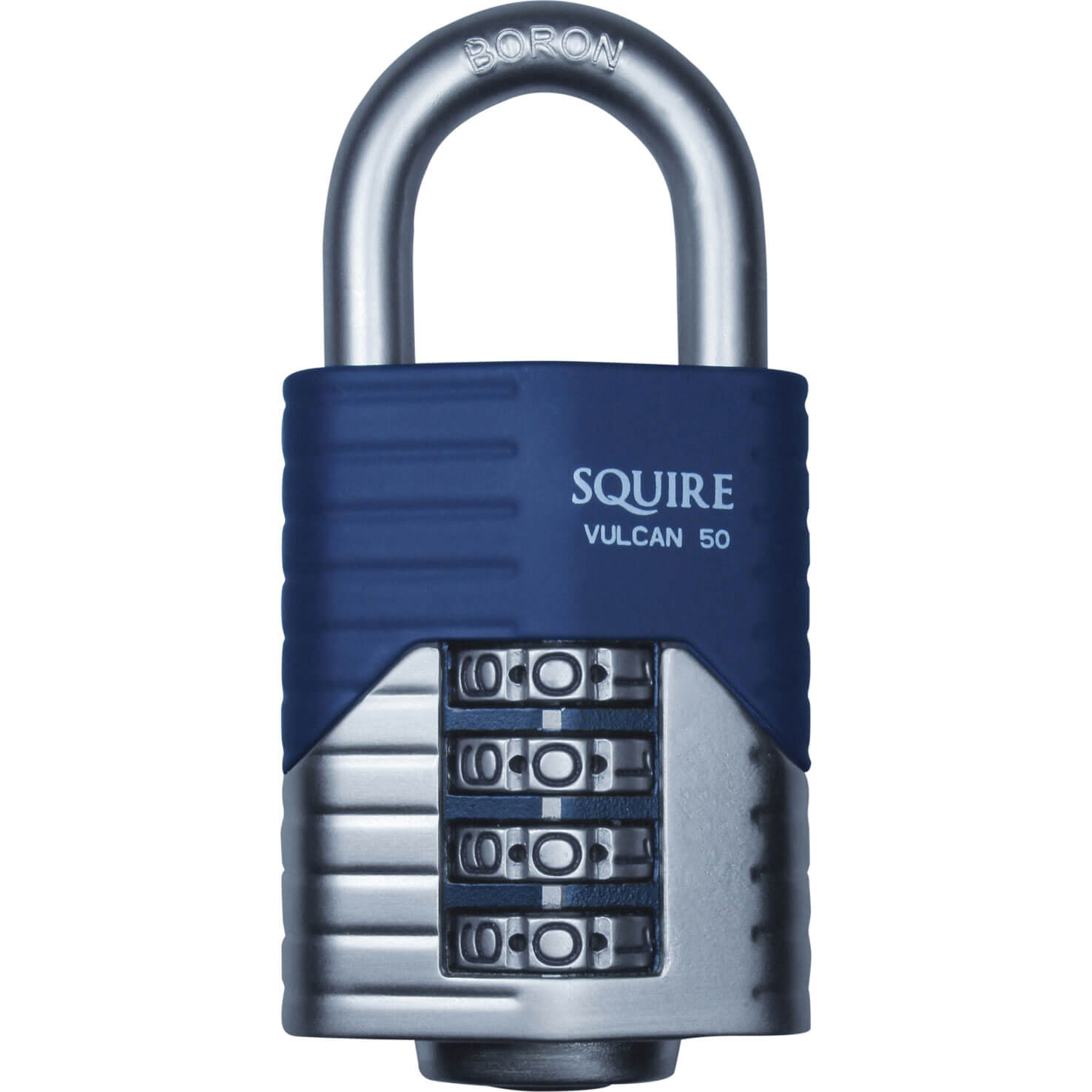 Image of Henry Squire Vulcan Boron Shackle Combination Padlock 50mm Standard