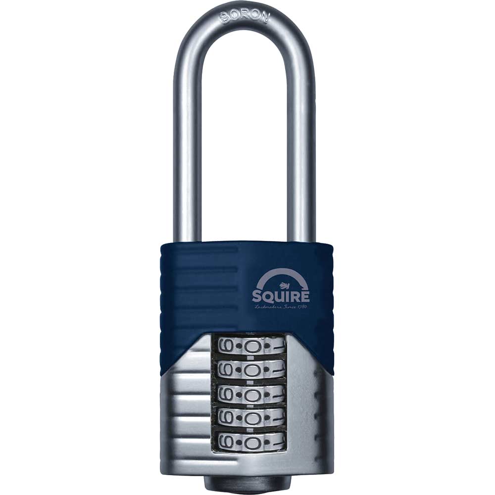 Image of Henry Squire Vulcan Boron Shackle Combination Padlock 60mm Long