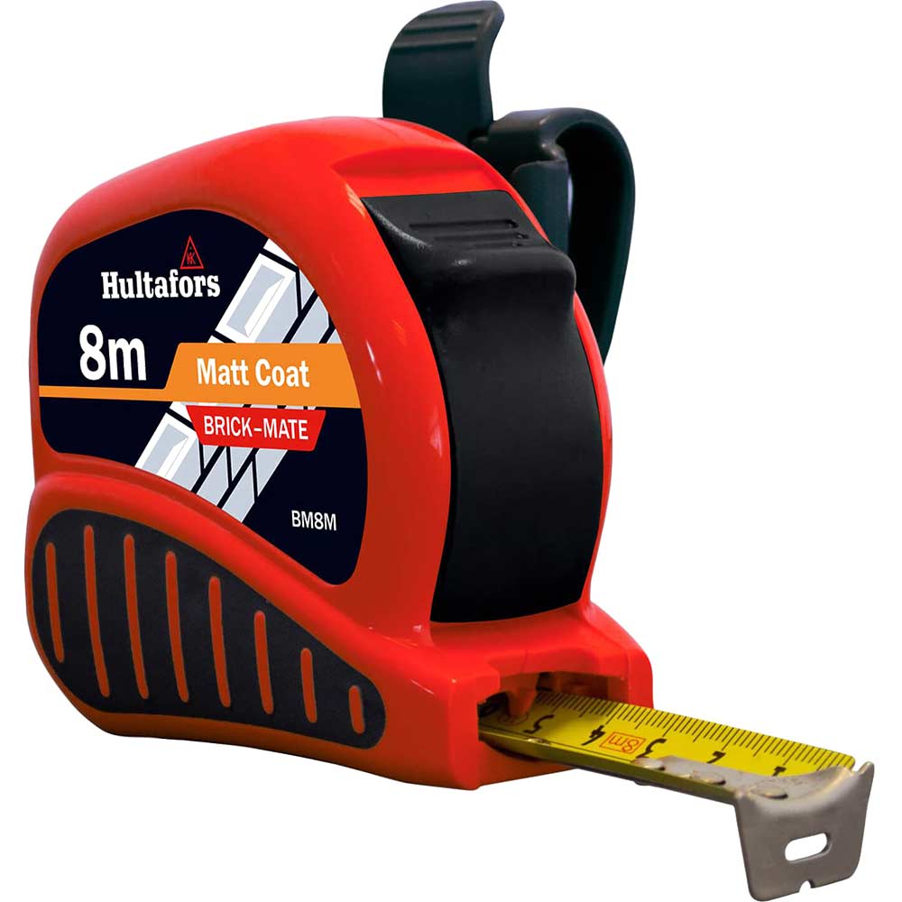 Image of Hultafors Brick Mate Tape Measure Metric Metric 8m 25mm