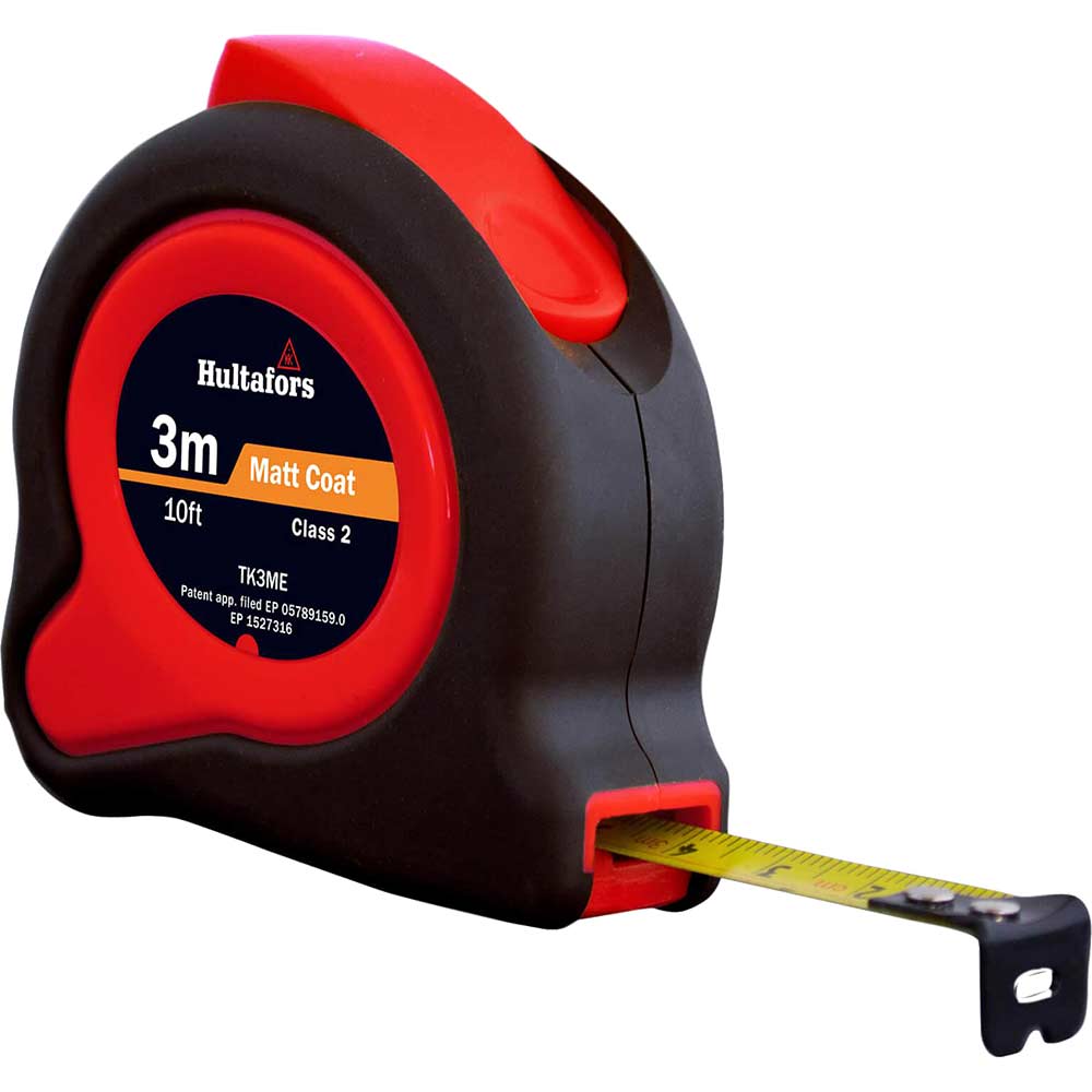 Image of Hultafors Tuf Lok Tape Measure Imperial & Metric 10ft / 3m 13mm