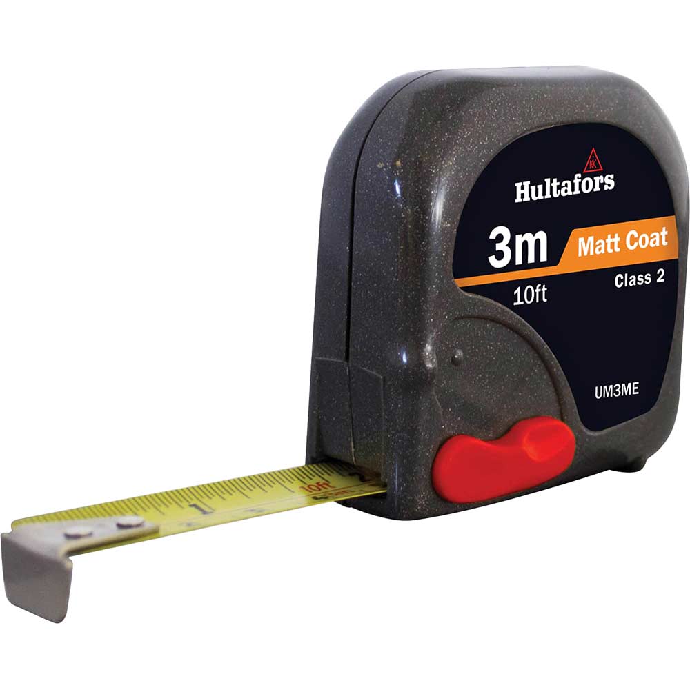 Image of Hultafors Uni-Matic II Pocket Tape Measure Imperial & Metric 10ft / 3m 16mm