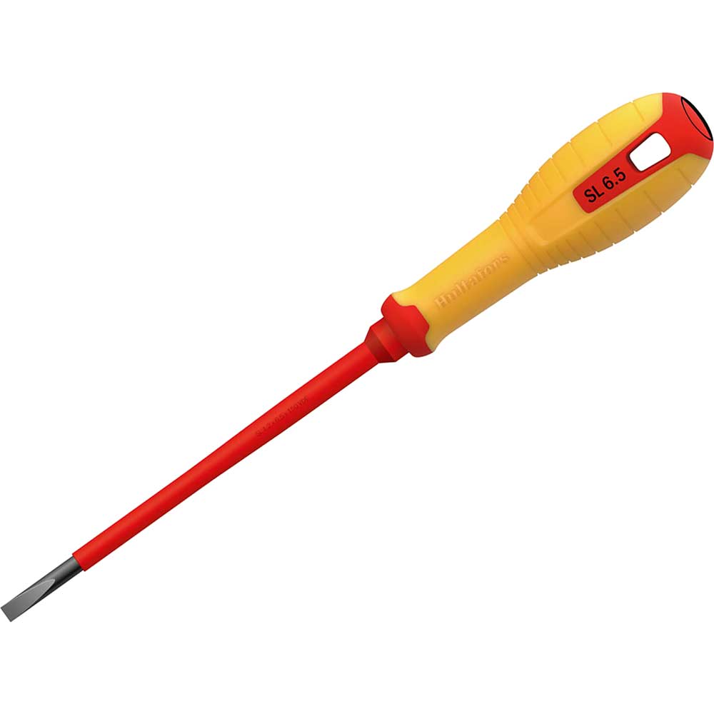 Hultafors VDE Insulated Slotted Screwdriver 6.5mm 150mm