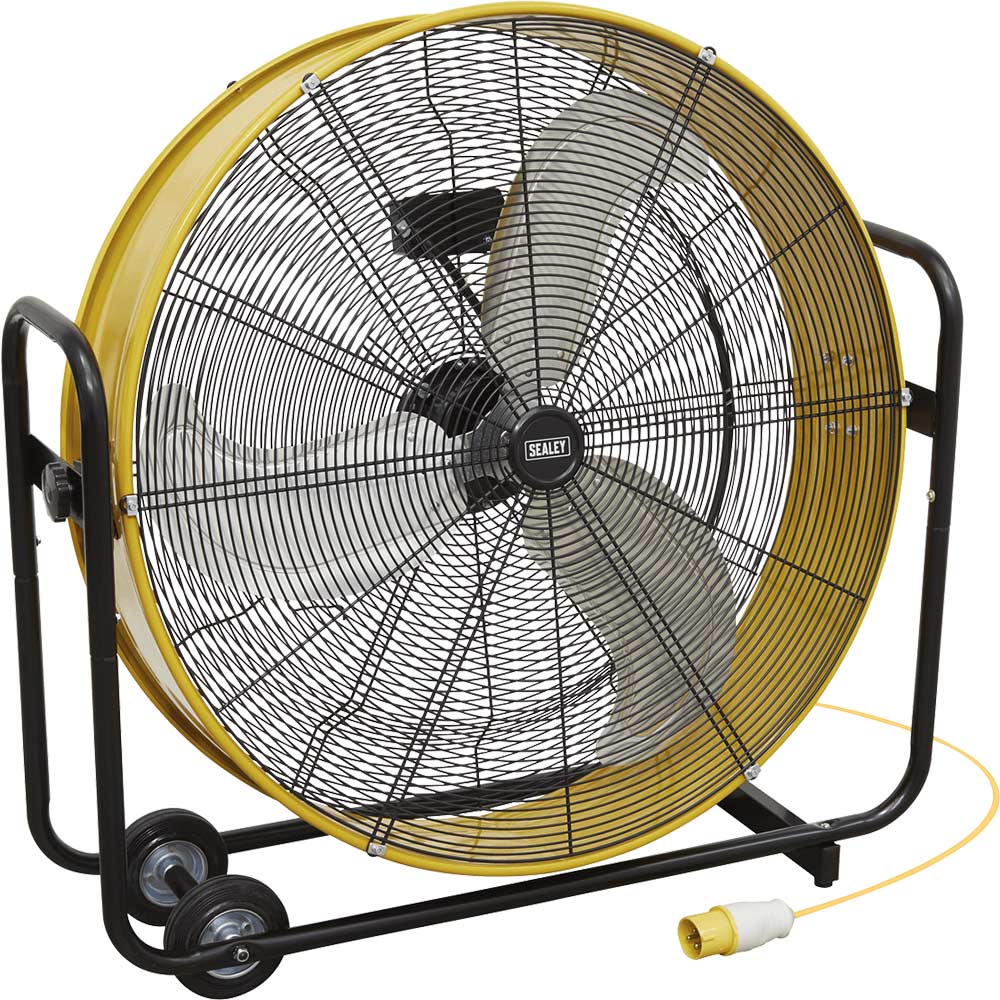 Image of Sealey HVD30 Industrial High Velocity Drum Fan 110v