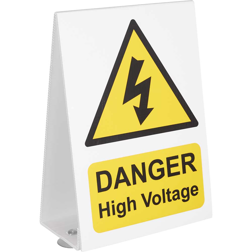 Image of Sealey High Voltage Vehicle Warning Sign