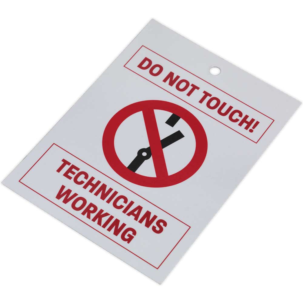 Image of Sealey Hybrid Electric Vehicle Keyring Warning Tag