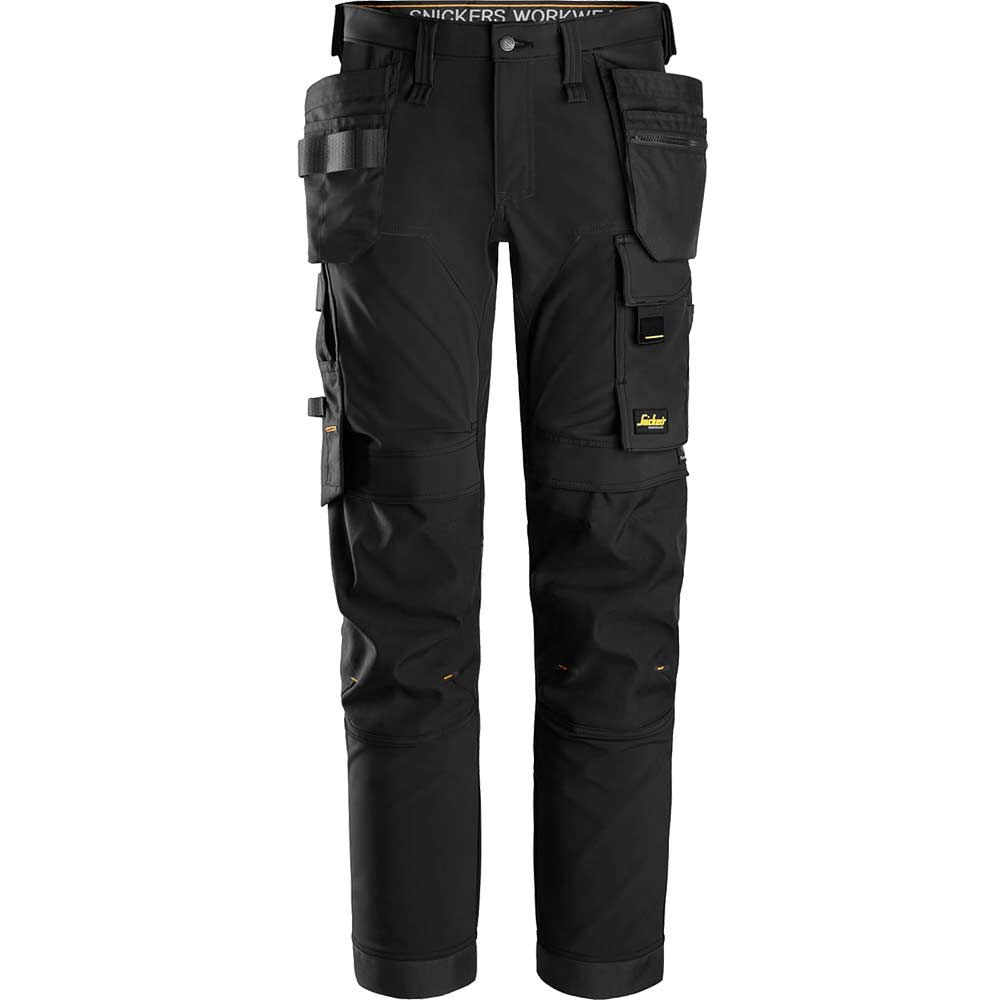 Snickers 6275 Mens Allround Work 4 Way Stretch Holster Pocket Work Trousers Black 30" 32