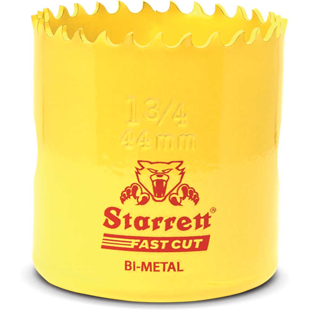 Image of Starrett Fast Cut Bi Metal Hole Saw 44mm