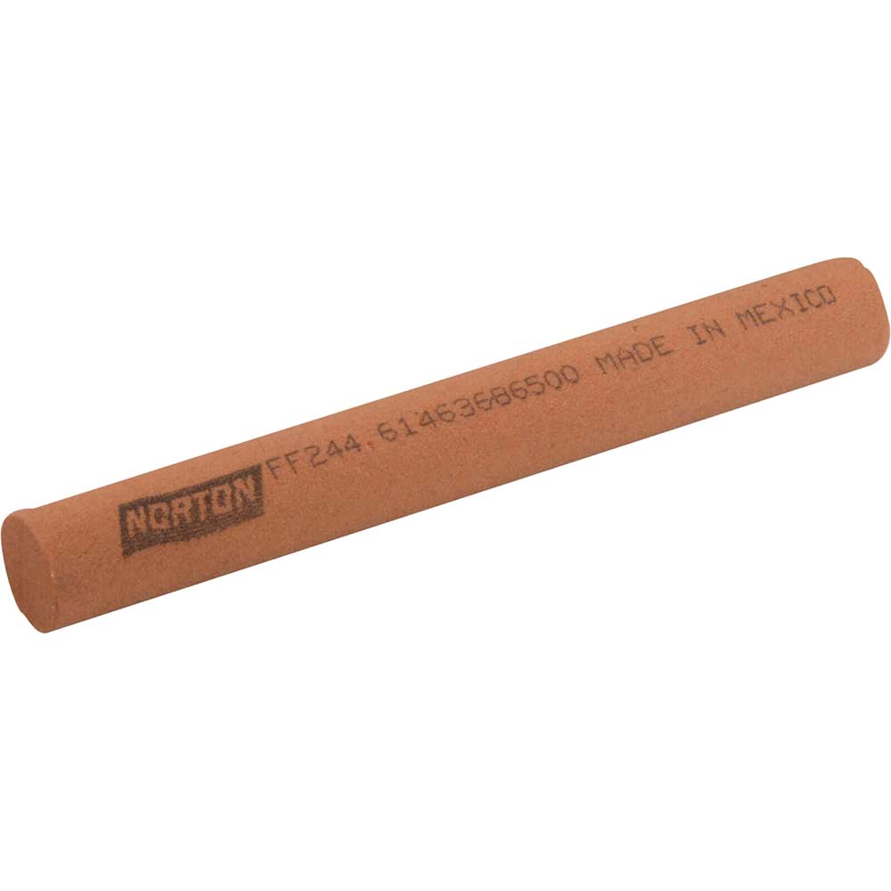 Image of Norton India Round Stone File 12mm 100mm Fine