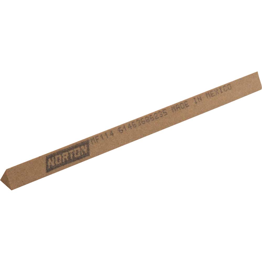 Image of Norton India Triangular Stone File 6mm 100mm Medium