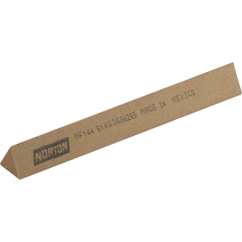 Image of Norton India Triangular Stone File 12mm 100mm Medium