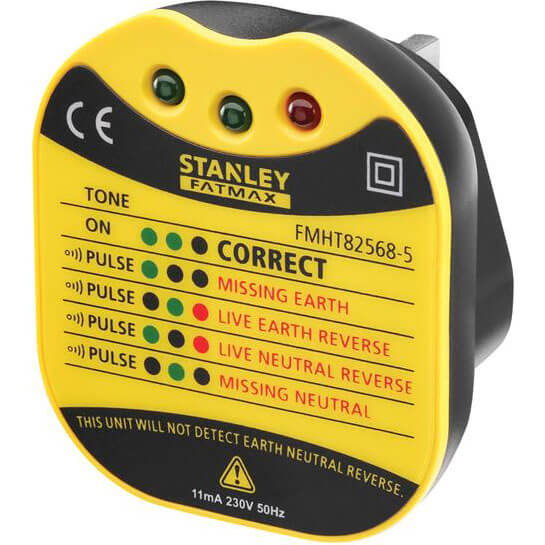Image of Stanley Intelli Tools Fatmax Wall Plug Tester