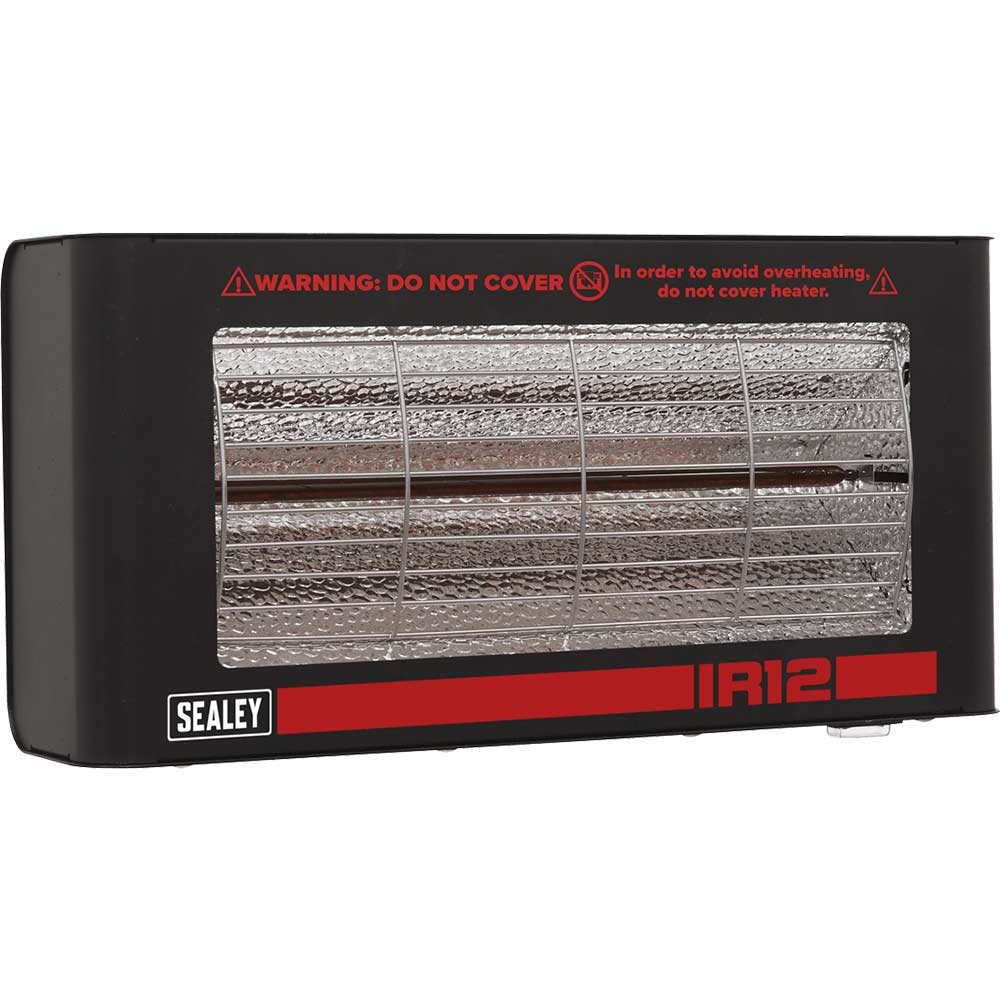 Sealey IR12 Wall Mounting Infrared Quartz Heater 240v in UK Specification