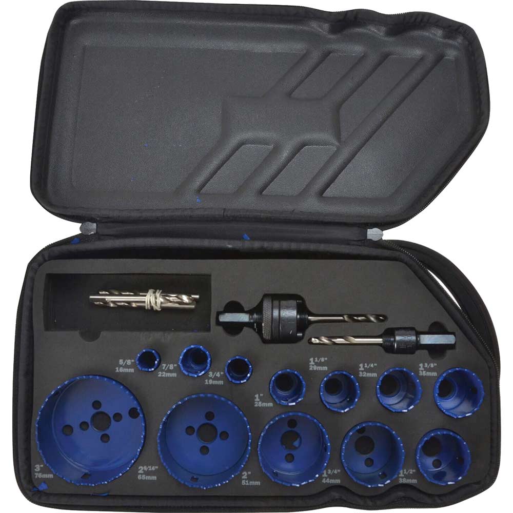 Image of Irwin 17 Piece Bi Metal Hole Saw Set