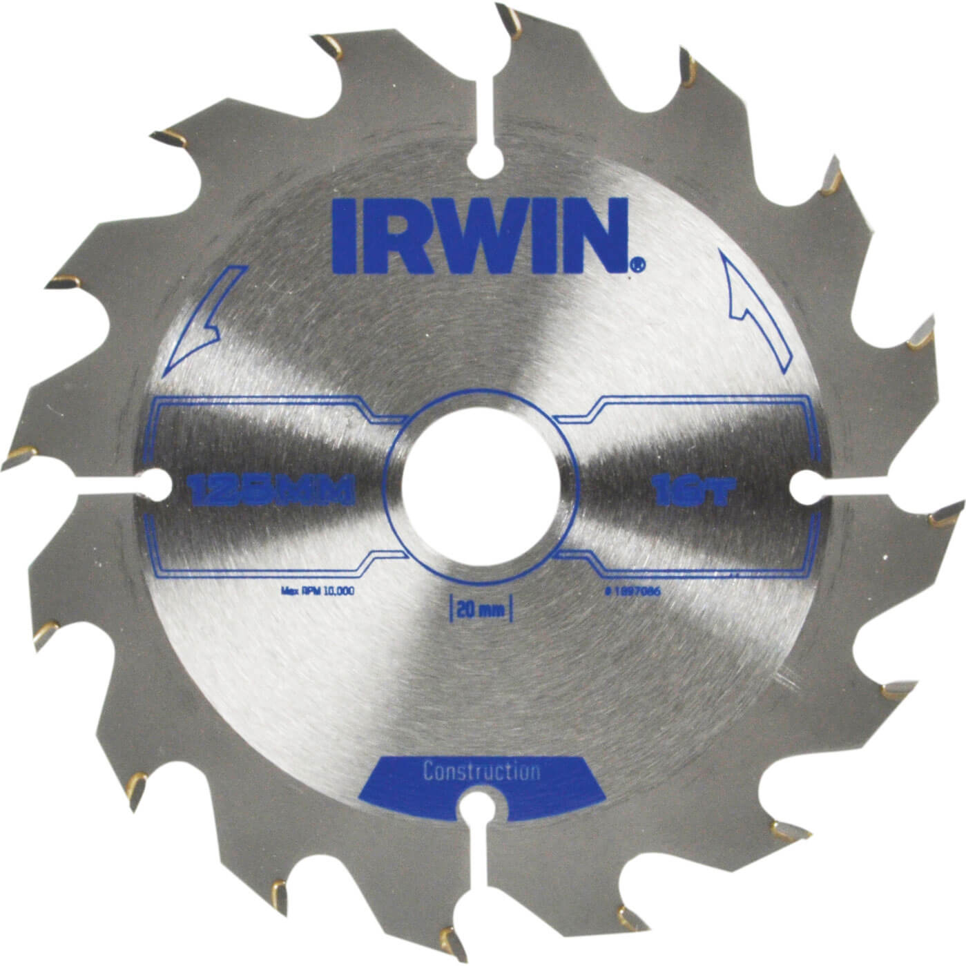 Photos - Tool Box IRWIN ATB Construction Circular Saw Blade 125mm 16T 20mm IRW1897086 