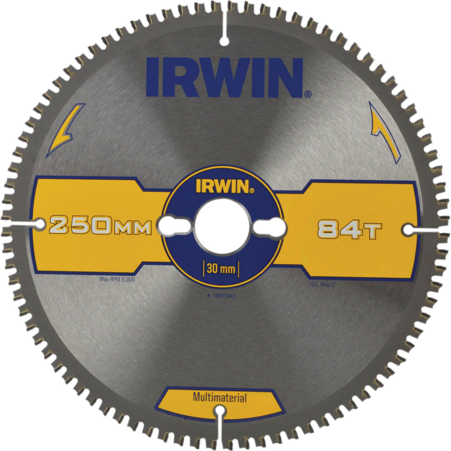 Image of Irwin Multi Material Circular Saw Blade 250mm 84T 30mm