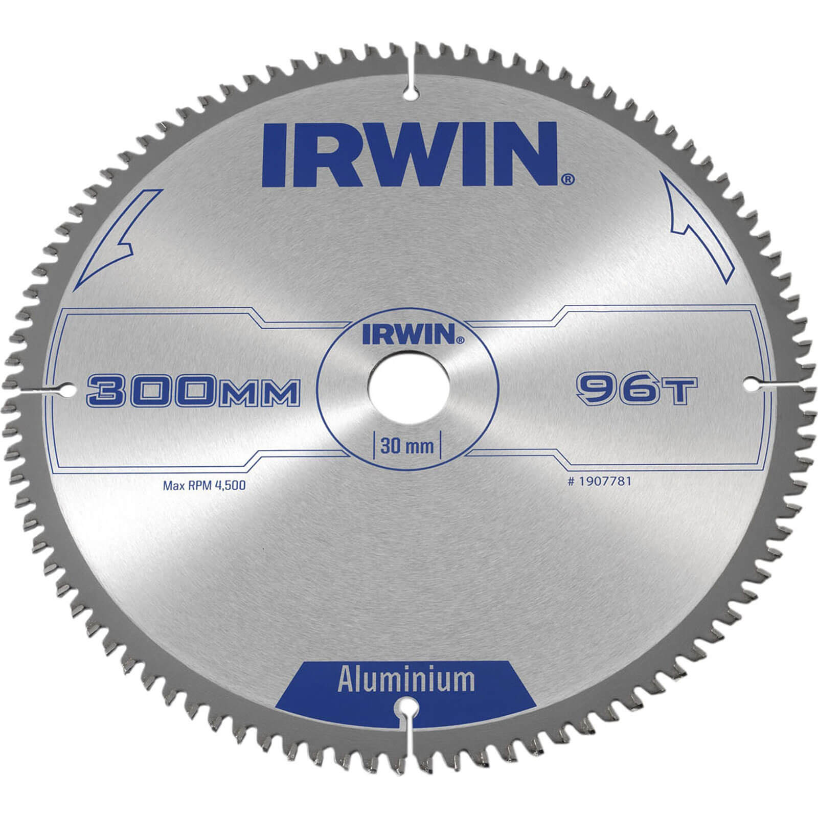 Image of Irwin Aluminium Non-Ferrous Metal Saw Blade 300mm 96T 30mm