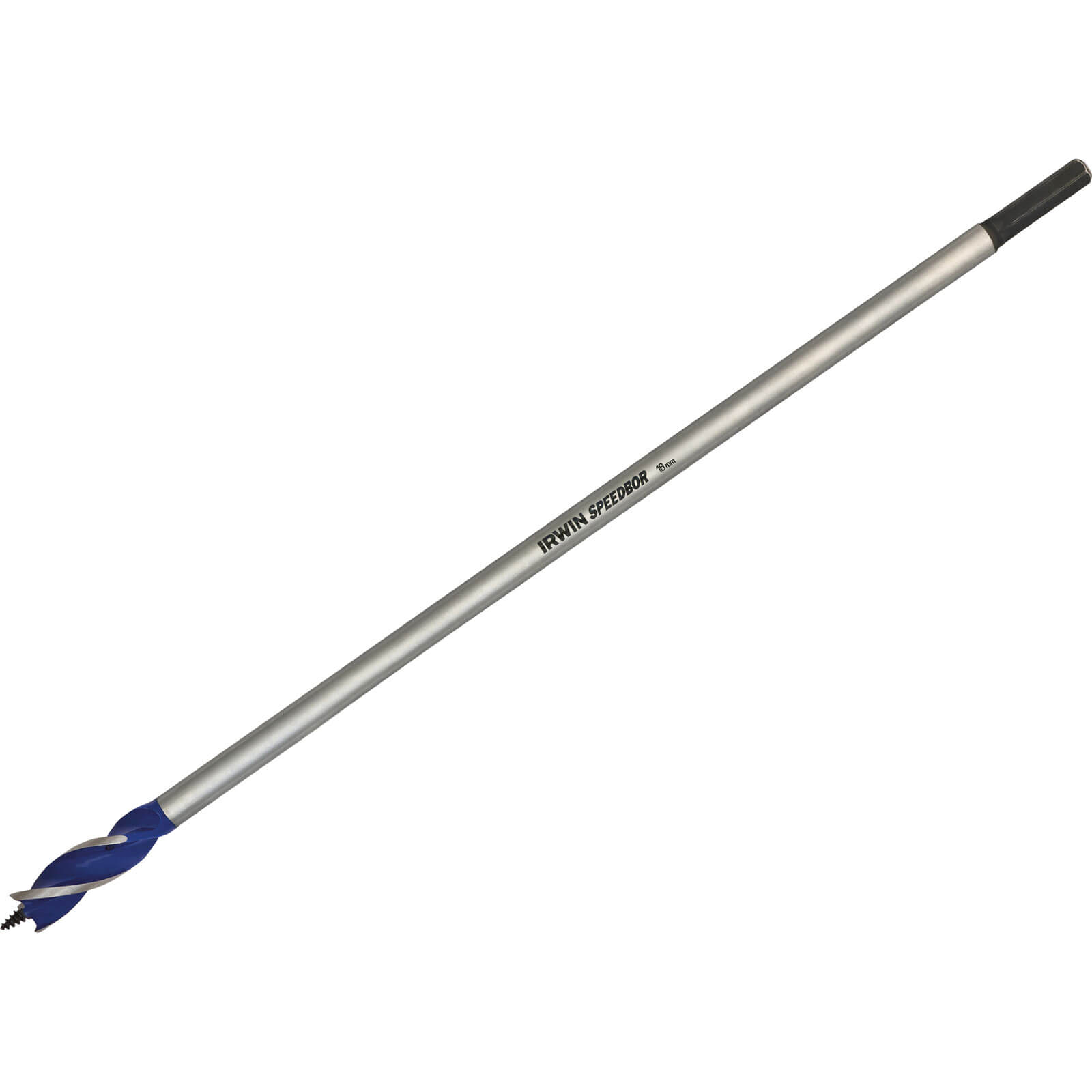 Image of Irwin 6X Blue Groove Extra Long Wood Drill Bit 16mm 400mm