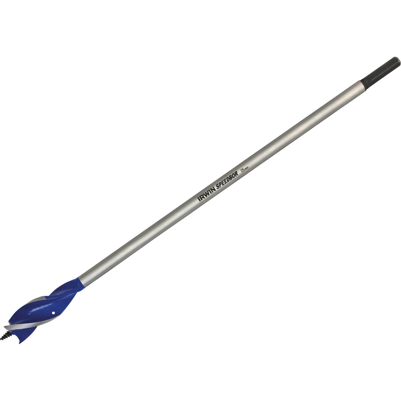 Image of Irwin 6X Blue Groove Extra Long Wood Drill Bit 28mm 400mm