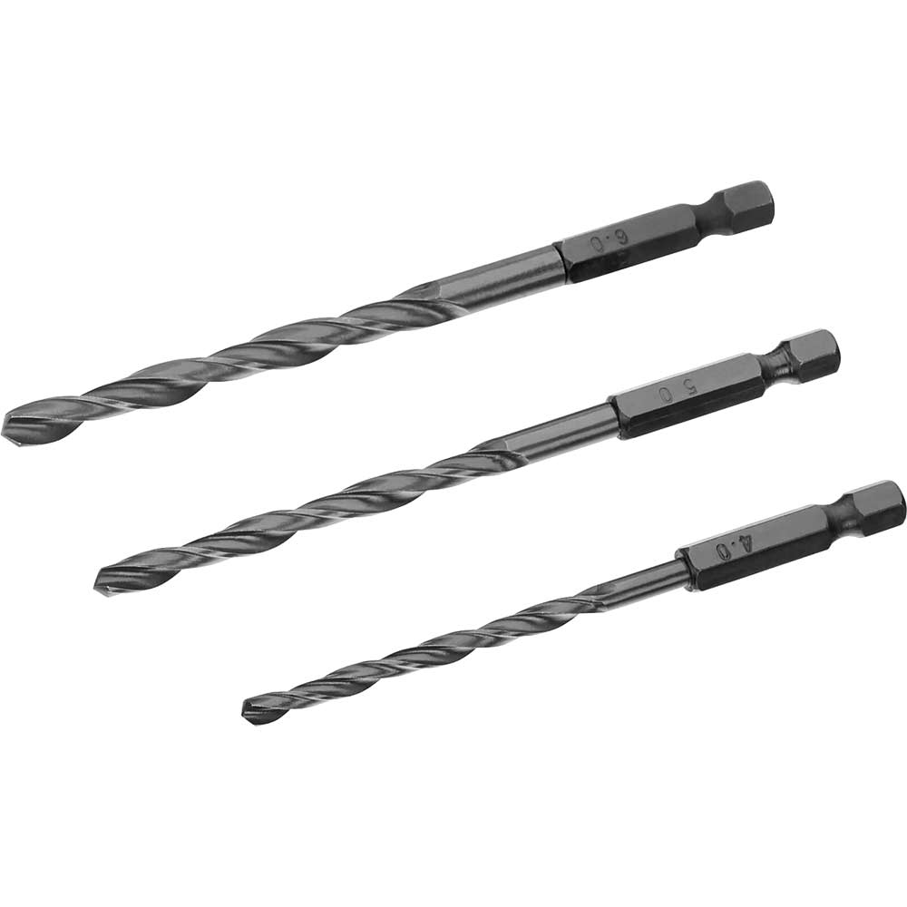 Photos - Bits / Sockets IRWIN 3 Piece HSS Drill Bit Hex Shank Bit Set IW3035108 