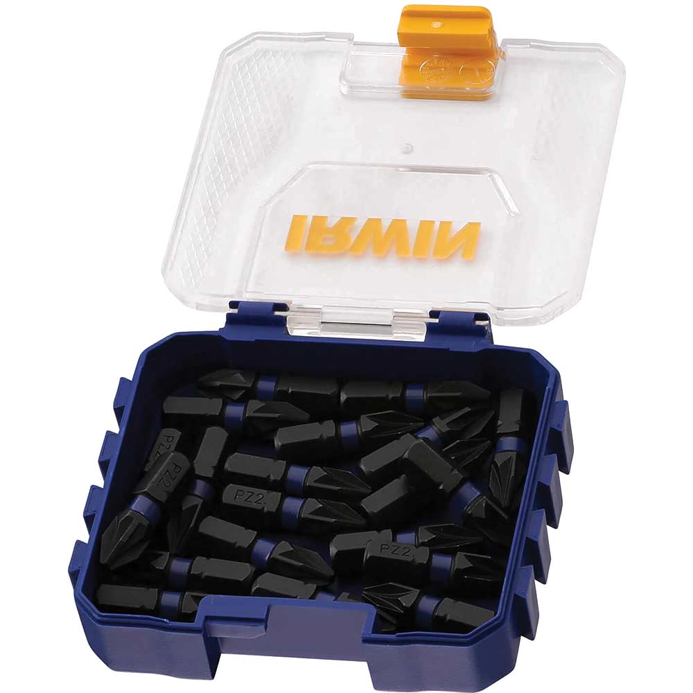 Image of Irwin Impact Pro Performance Pozi Screwdriver Bits PZ2 25mm Pack of 20