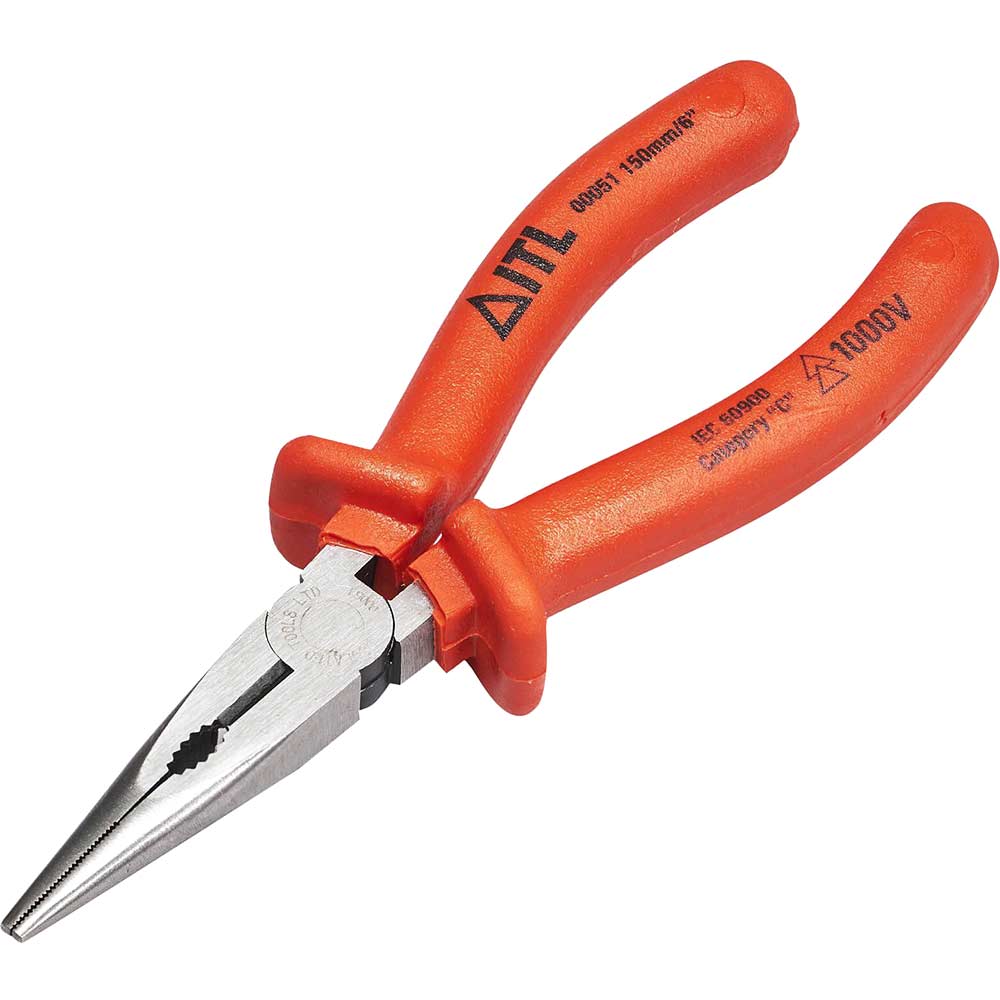 Photos - Pliers ITL Insulated Snipe Nose  150mm ITL00051