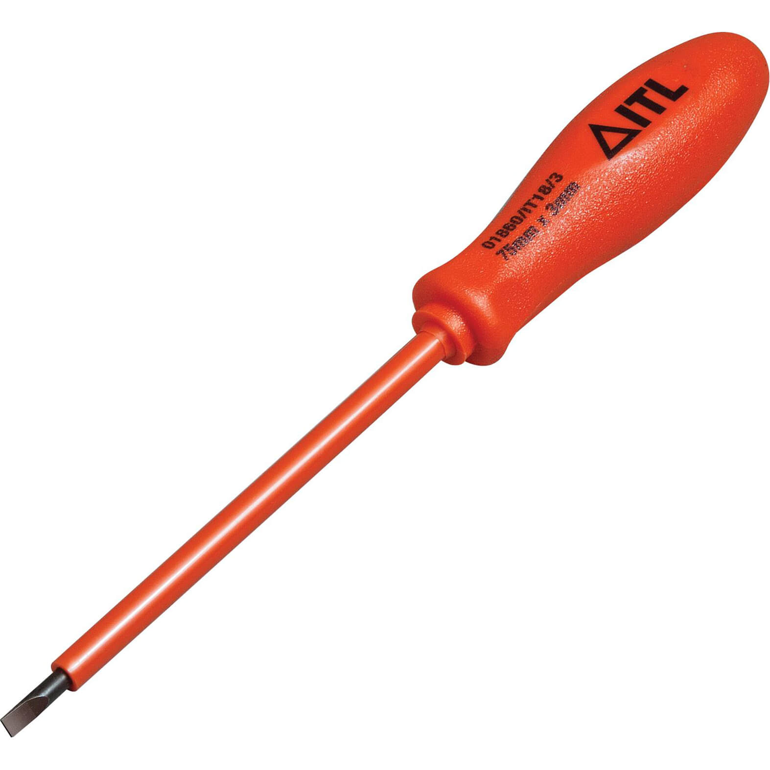 Image of ITL Insulated Parallel Slotted Terminal Screwdriver 3mm 75mm
