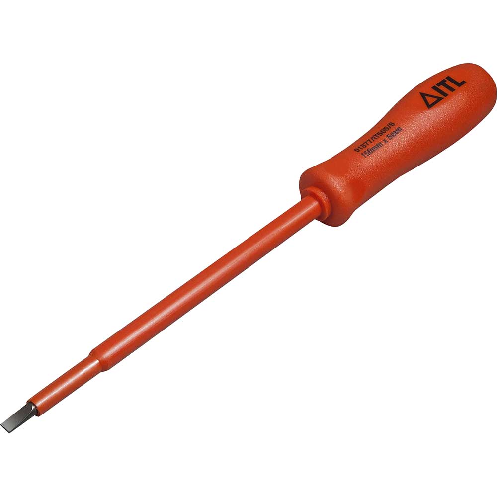 Insulated Slim Slotted Screwdriver