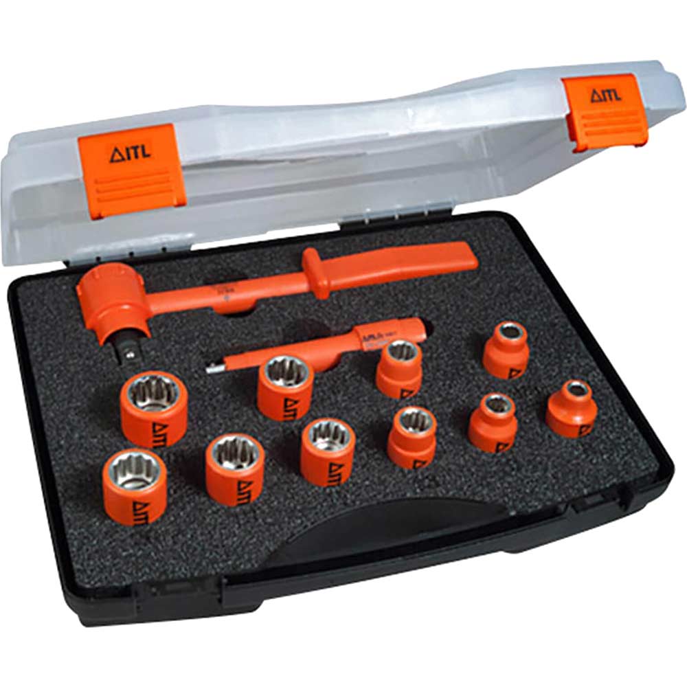 ITL 12 Piece 3/8" Drive Insulated Socket Set Metric & Imperial 3/8