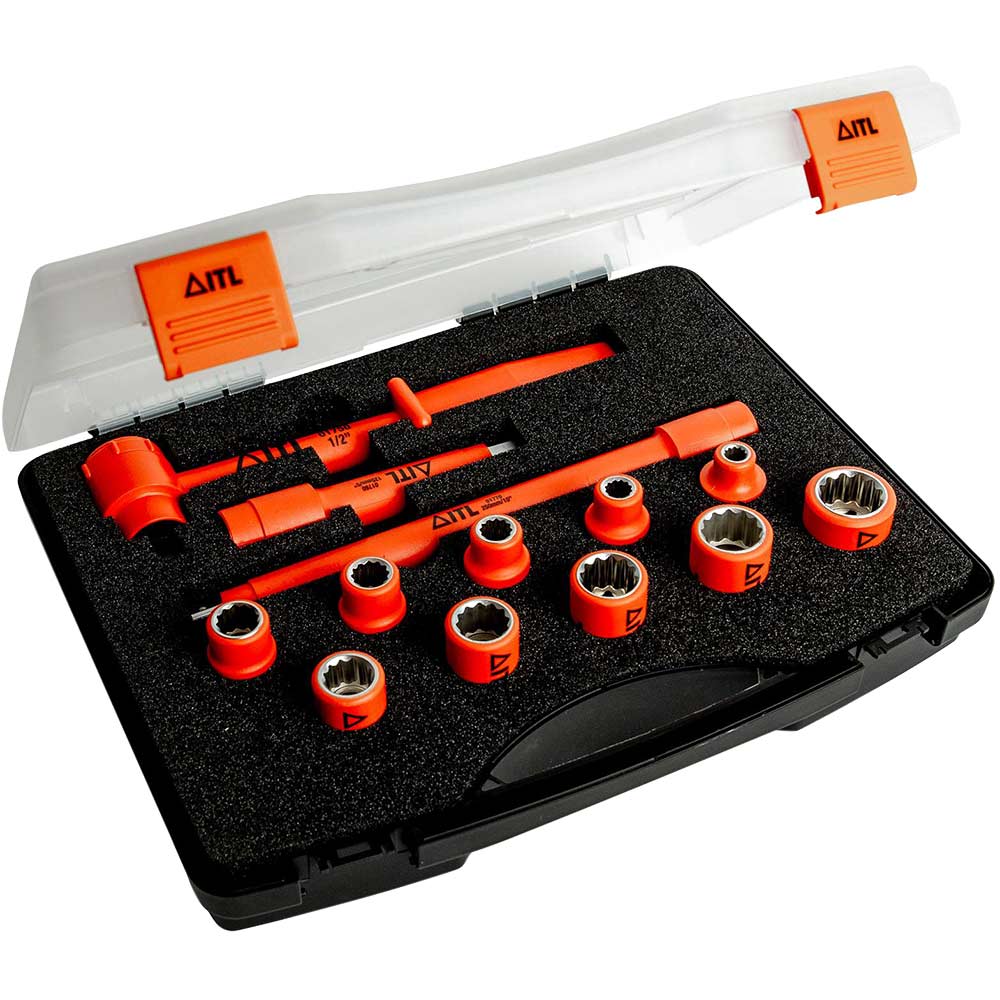ITL 13 Piece Insulated 1/2" Drive Bi Hexagon Socket Set 1/2
