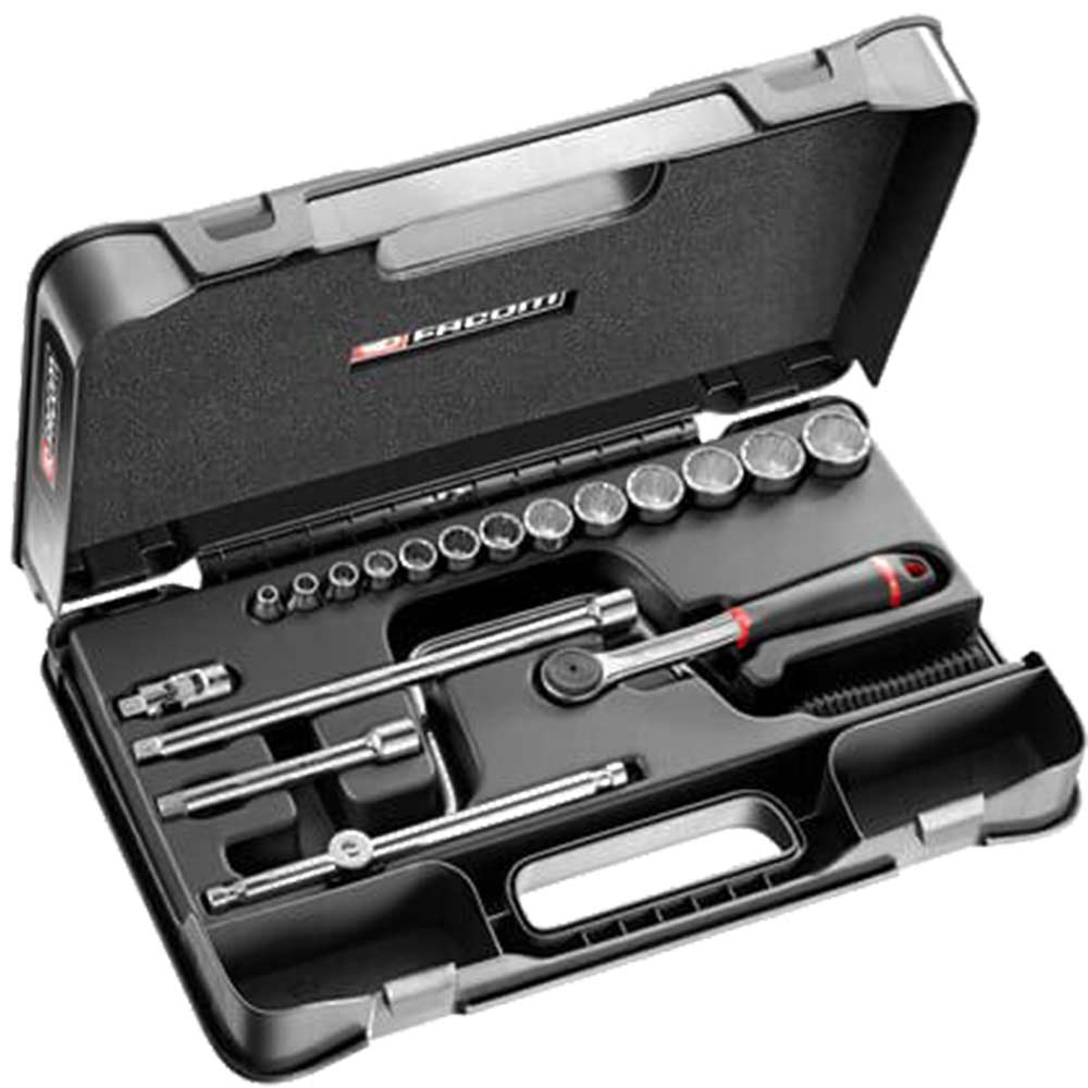 Facom J.161-3P12U 19 Piece 3/8" Drive Bi Hexagon Socket Set Imperial