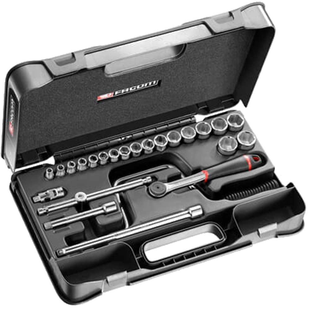 Facom J.161-4P6 24 Piece 3/8" Drive Hexagon Socket Set