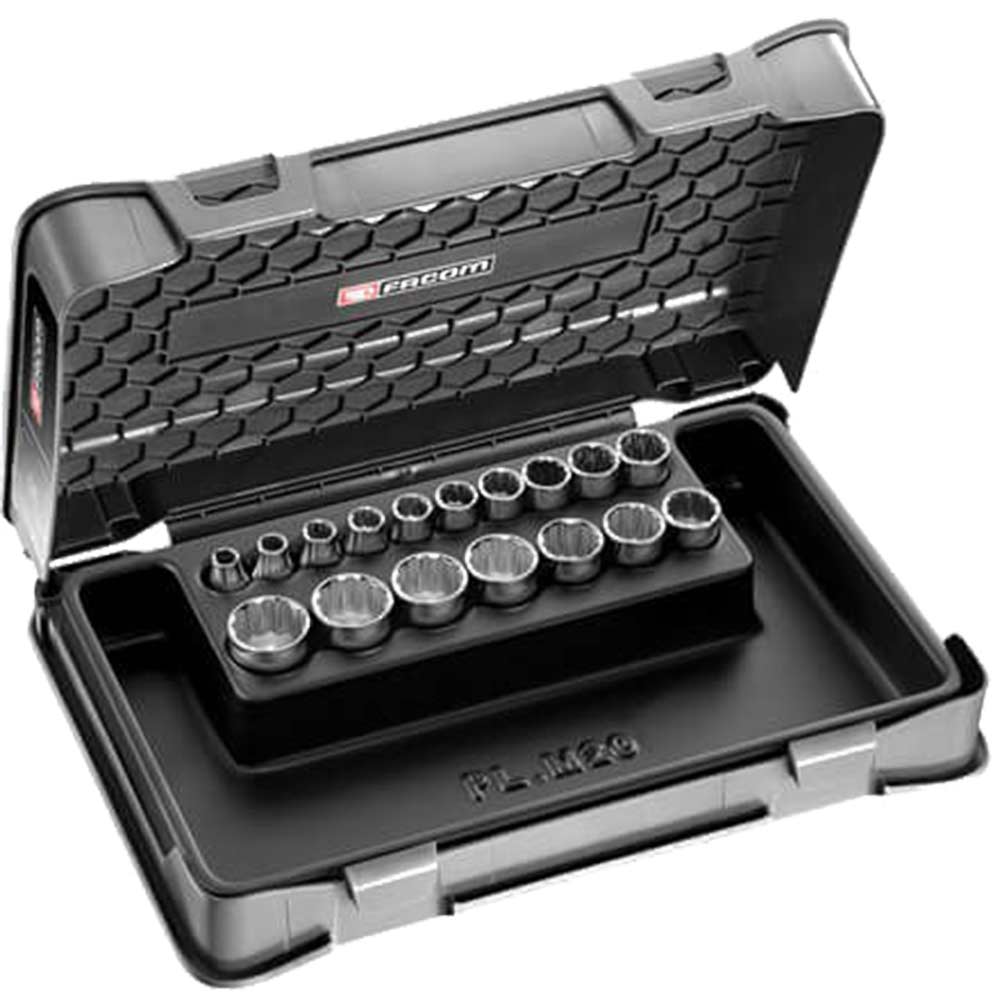 Facom J.400 17 Piece 3/8" Drive Bi Hexagon Socket Set