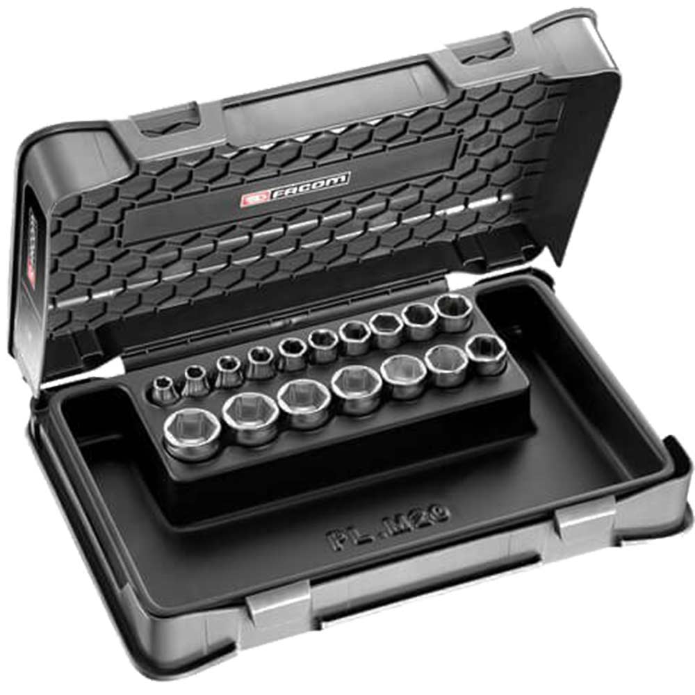 Facom J.401 17 Piece 3/8" Drive Hexagon Socket Set