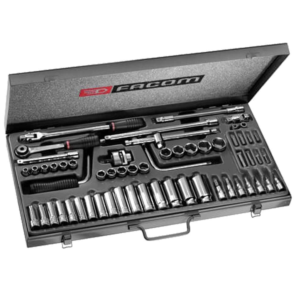 Facom J.451EP 58 Piece 3/8" Drive Socket and Bit Set Metric 3/8