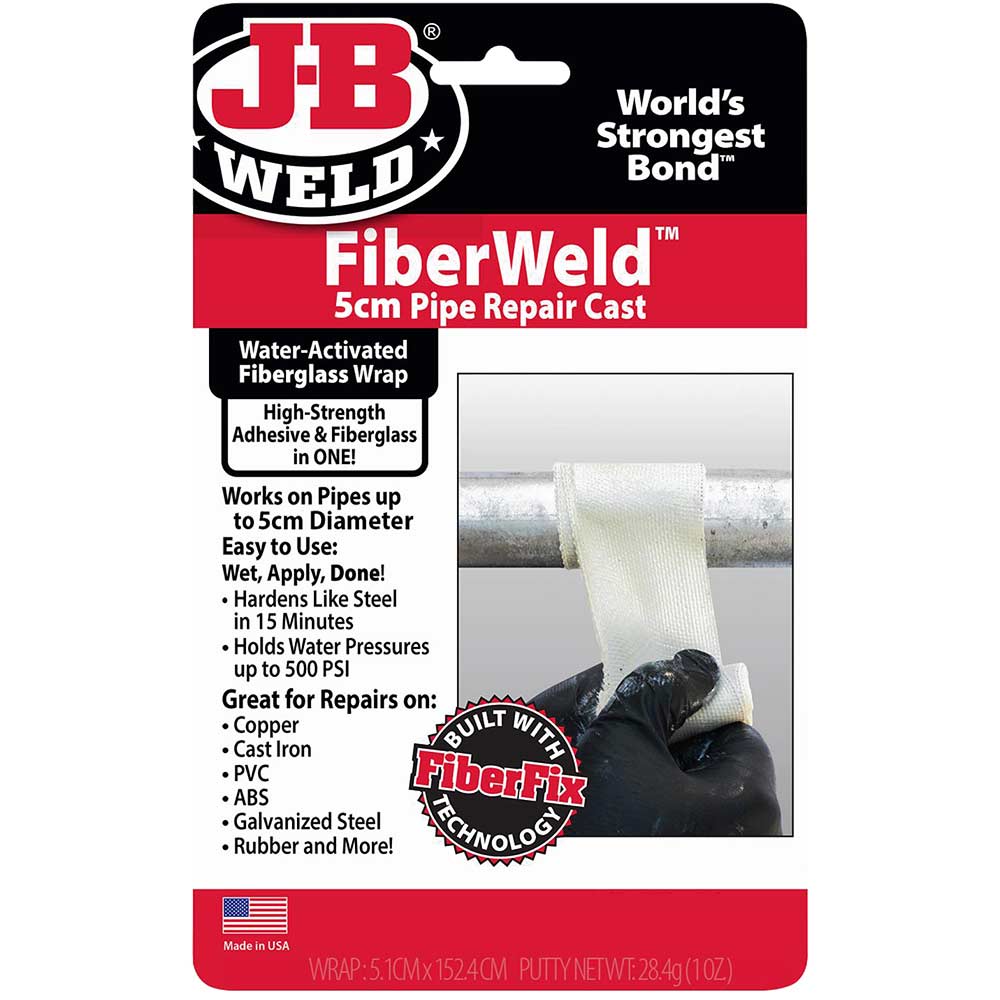 J-B Weld FiberWeld Pipe Repair Cast for Pipes Up to 50mm Diameter