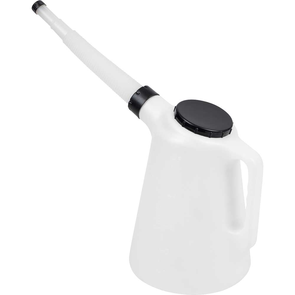 Sealey Black Lid Flexi-Spout Oil Container Jug 5l