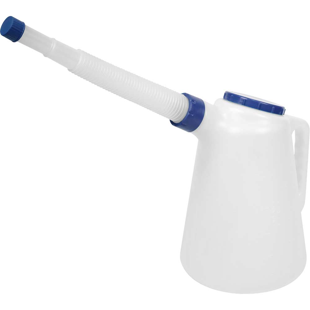 Sealey Blue Lid Flexi-Spout Oil Container Jug 5l