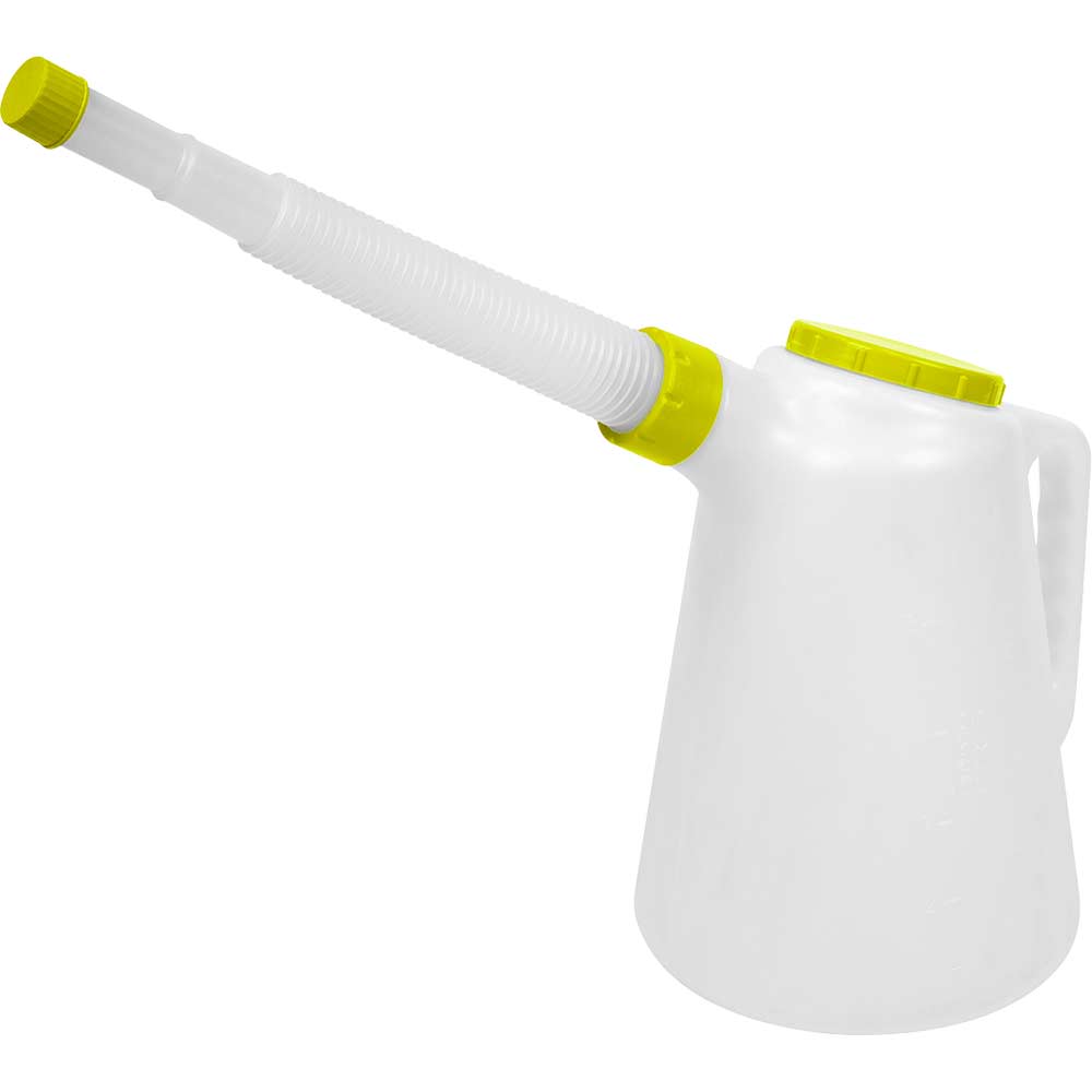 Image of Sealey Lime Lid Flexi-Spout Oil Container Jug 5l