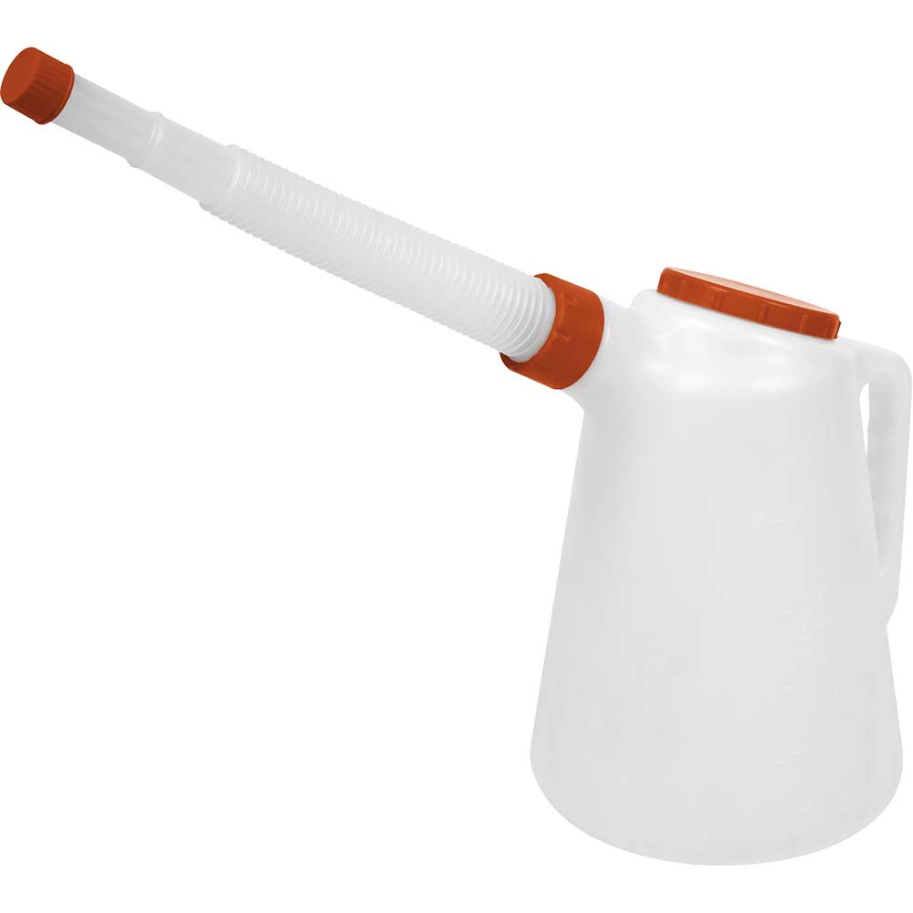 Image of Sealey Red Lid Flexi-Spout Oil Container Jug