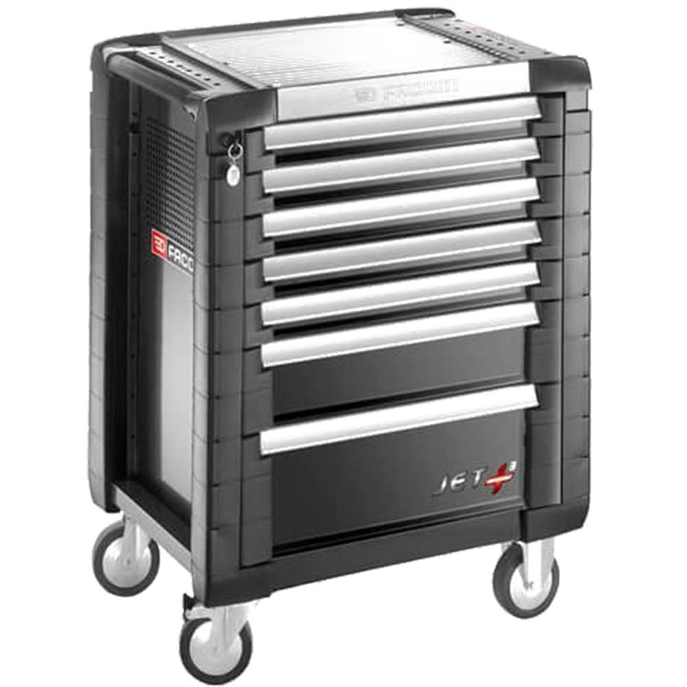 Facom JET+ 7 Drawer Roller Cabinet Black