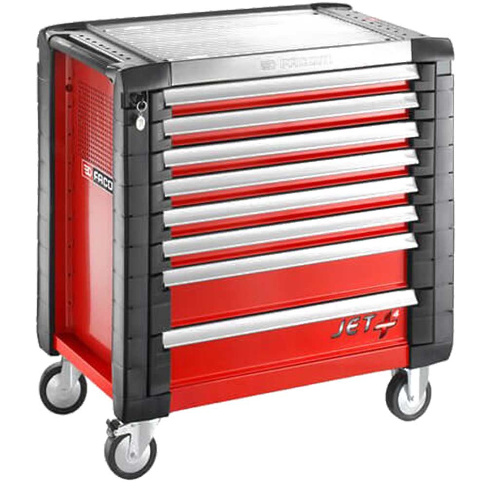 Facom JET+ 8 Drawer Roller Cabinet Red