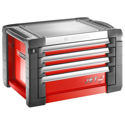 Image of Facom JET+ 3 Module 4 Drawer Tool Chest Red
