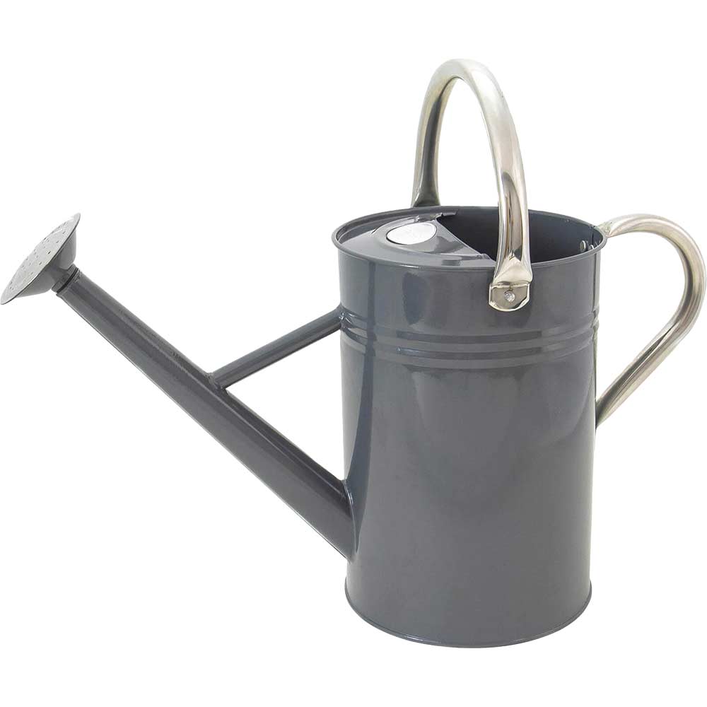 Image of Kent & Stowe Metal Watering Can Cool Grey 4.5l