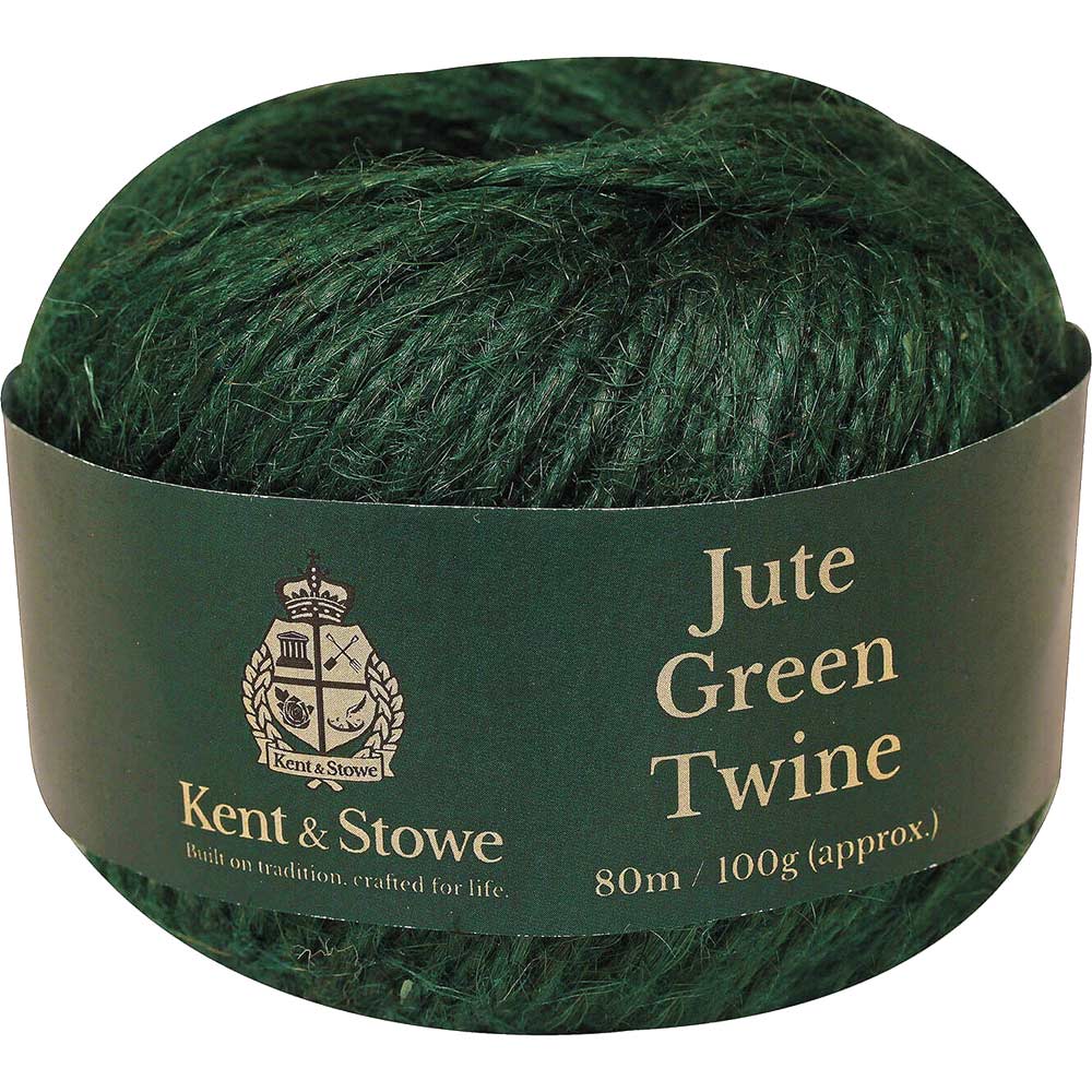 Kent and Stowe Jute Garden Twine Green 80m