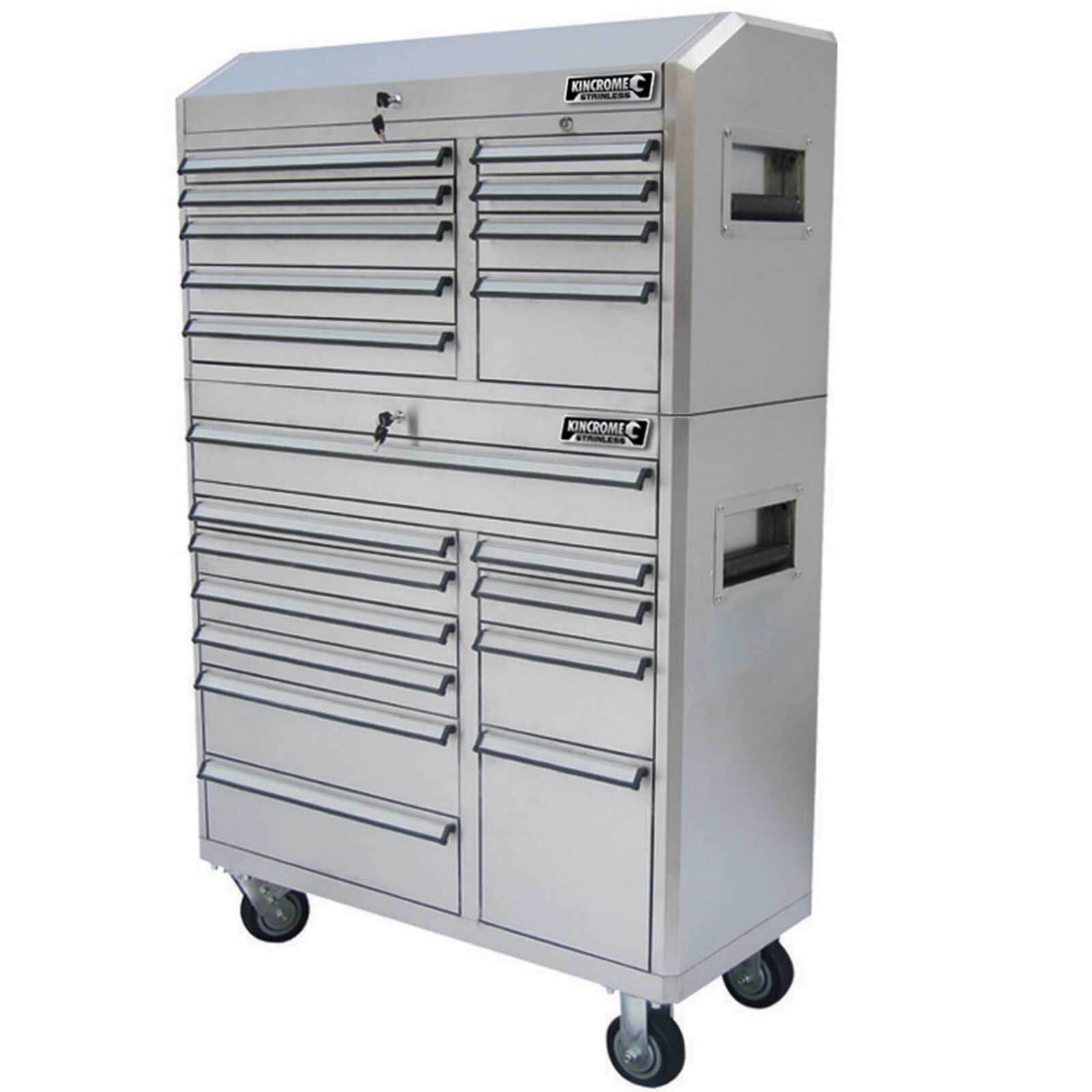 Kincrome Heavy Duty Roller Cabinet And Tool Chest Stainless Steel
