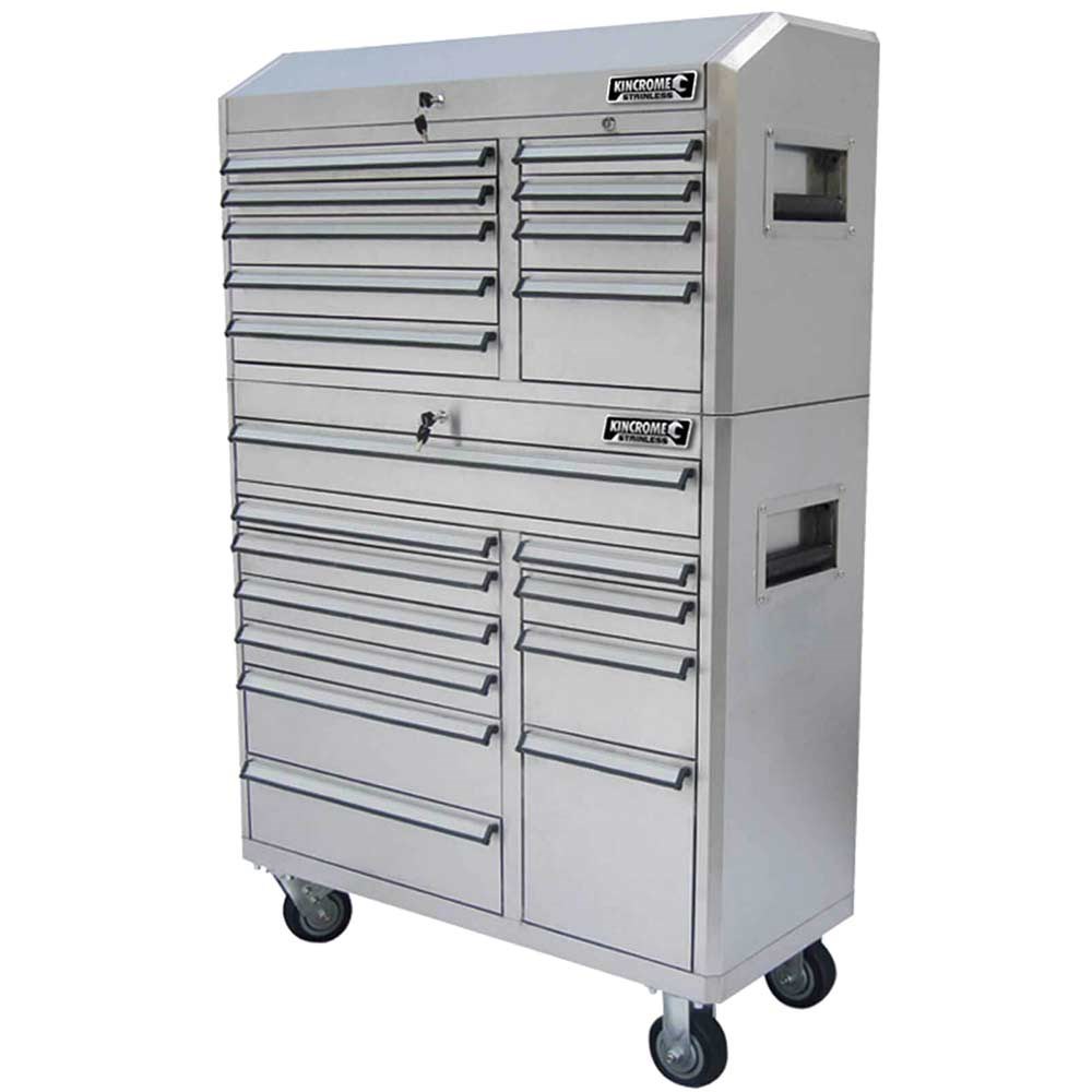 Kincrome Heavy Duty Roller Cabinet And Tool Chest Stainless Steel