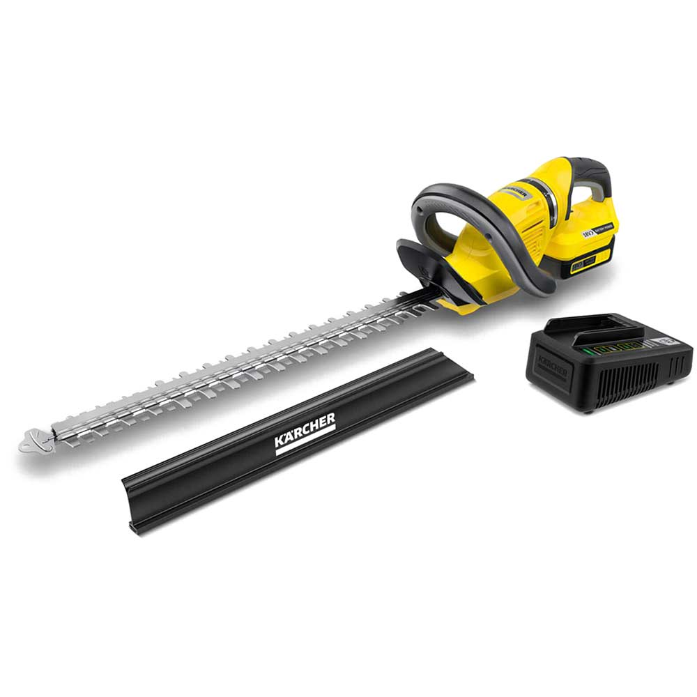 Image of Karcher HGE 1850 18v Cordless Hedge Trimmer 500mm 1 x 2.5ah Li-ion Charger