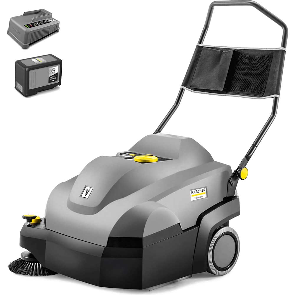 Karcher CVS 65/1 BP Professional 36v Cordless Floor Sweeper 1 x 7.5ah Li-ion Battery Charger