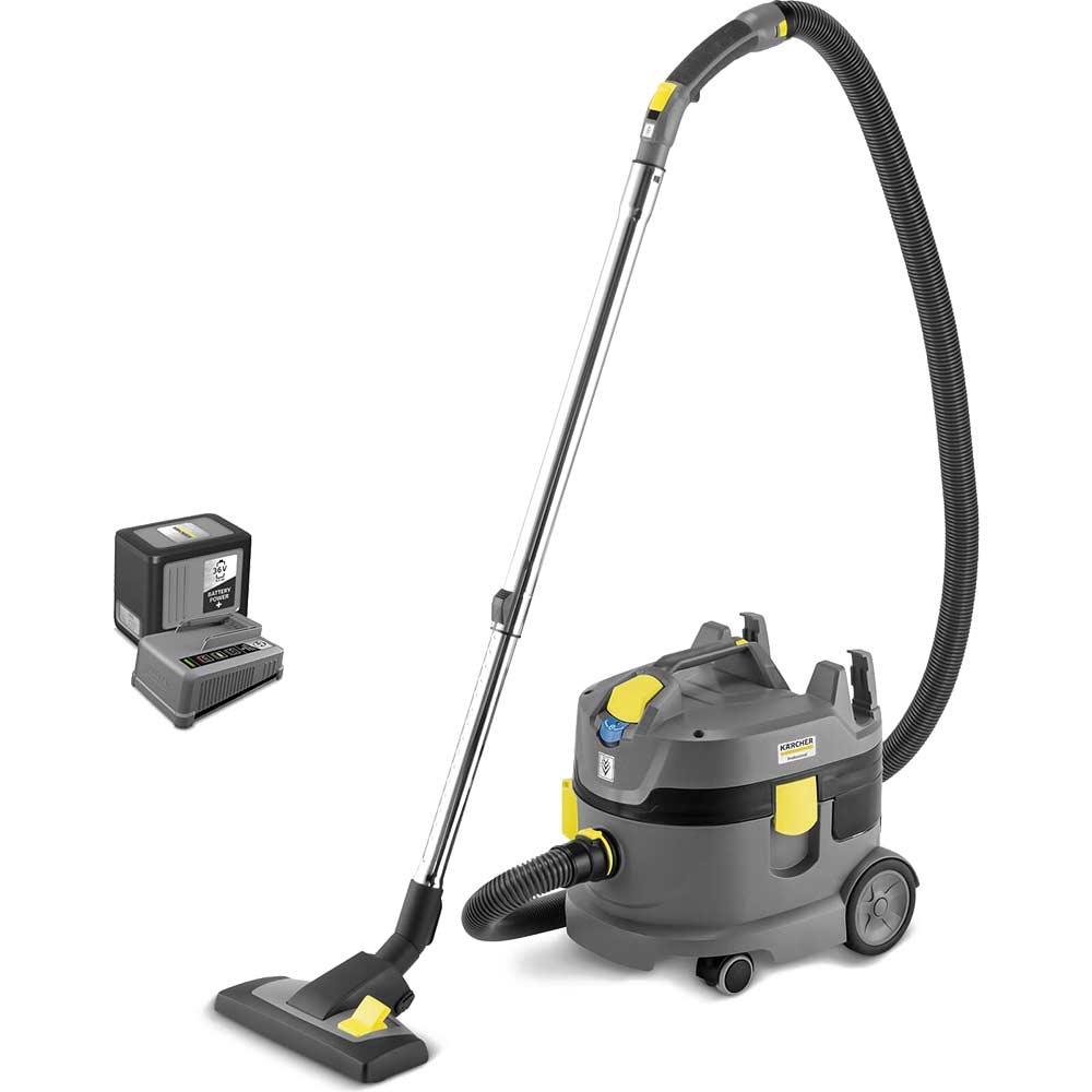 Karcher T 9/1 BP Professional 36v Cordless Vacuum Cleaner 9L 1 x 7.5ah Li-ion Battery Charger
