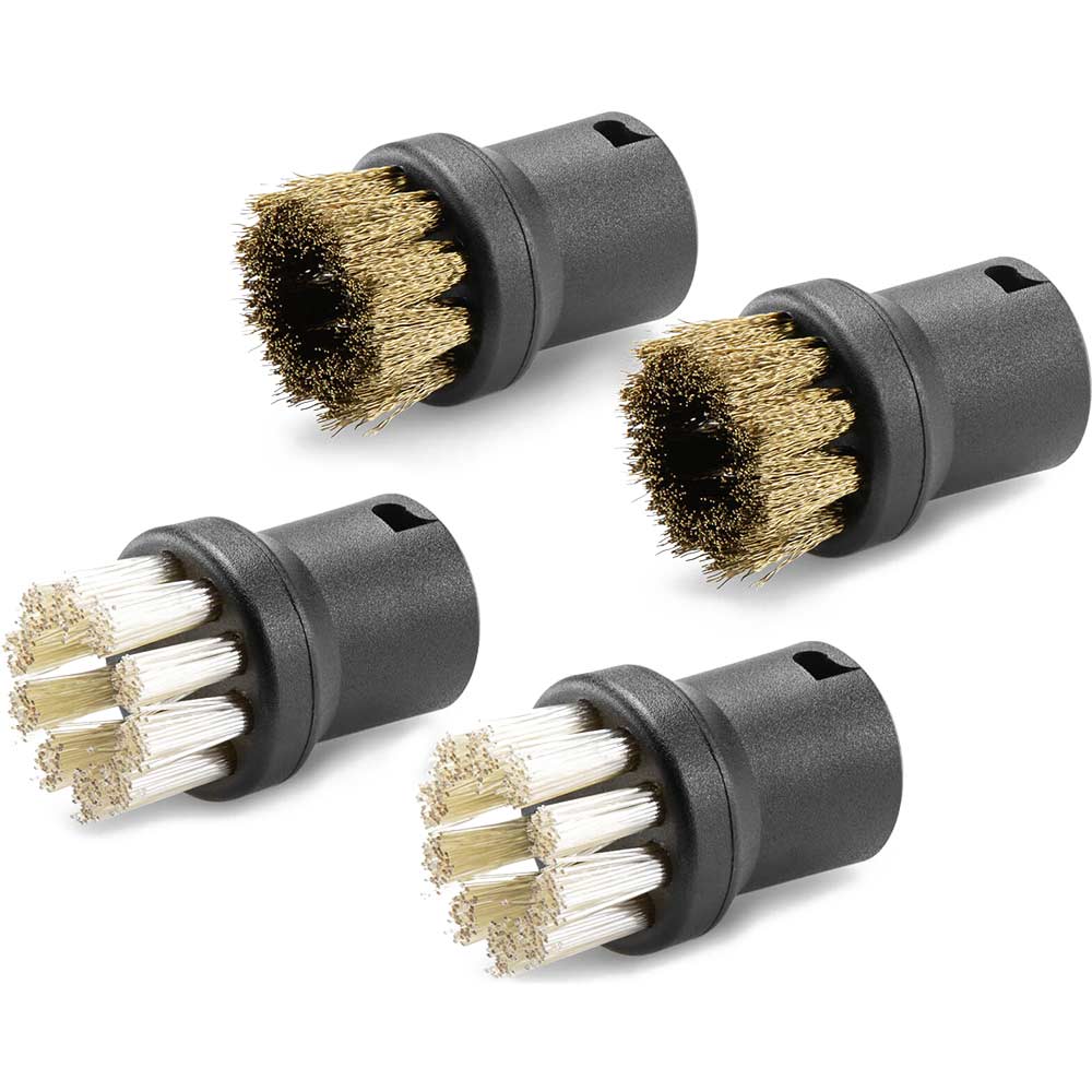 Karcher 4 Piece Power Brush Set for SC and SG Steam Cleaners
